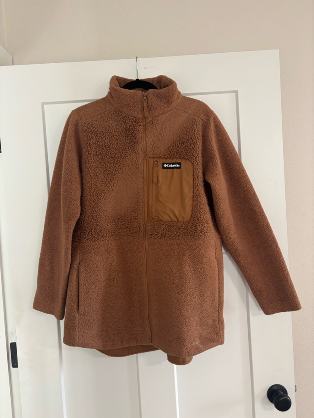 Columbia Lodge Tan/Brown Sherpa Zip Jacket